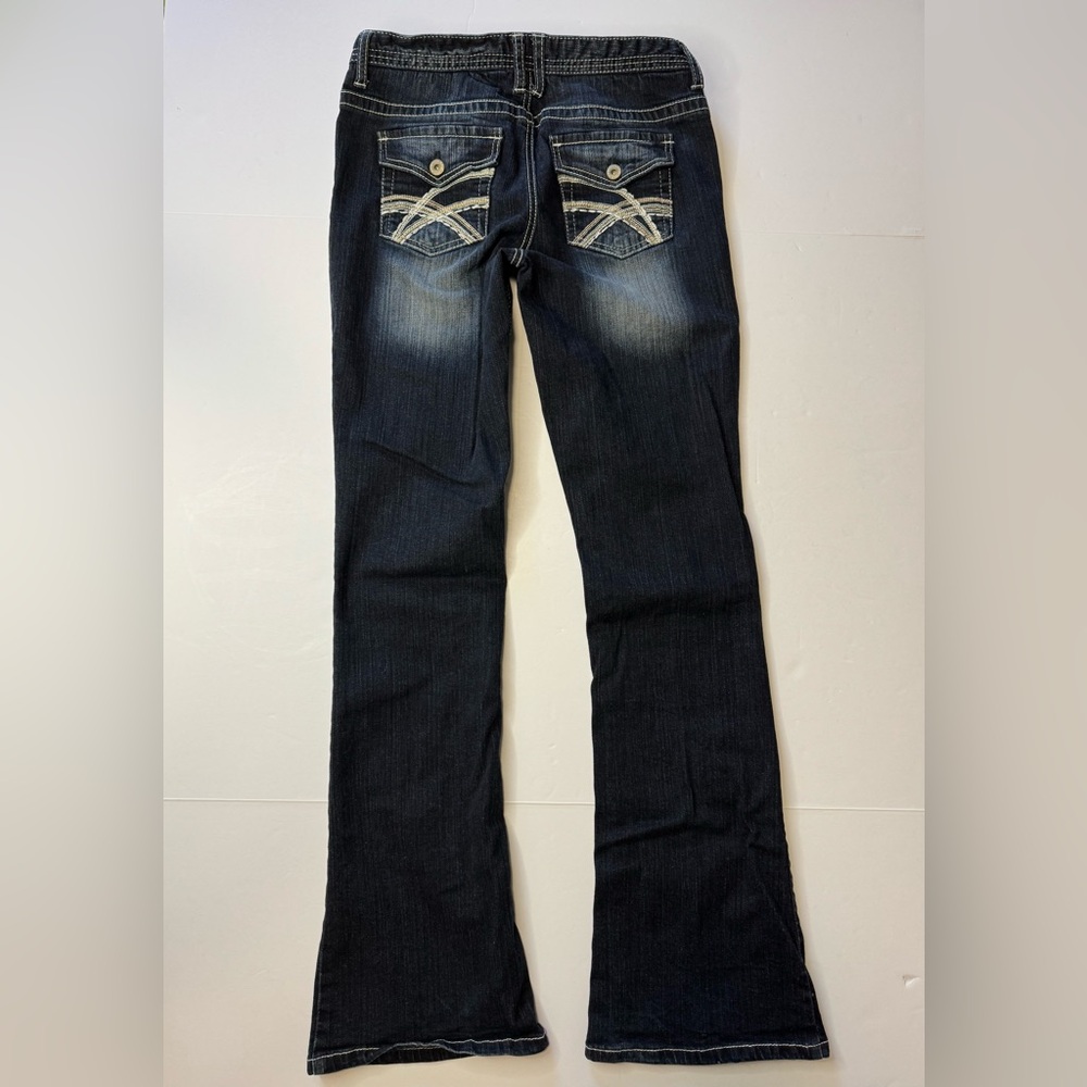Rue21 Mid-rise Bootcut Dark Wash Jeans- Size 5/6 - Picture 8 of 8